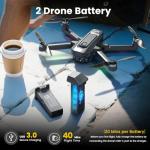 WeFone Intelligent Modular Drone Battery for WF33 and WF30 Drone, 20-Minute Flight Time, 4K Camera Support, High-Capacity Rechargeable LiPo Battery Pack