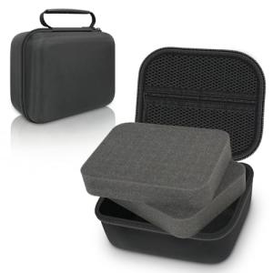 EVA Hard Case with Customizable Foam Insert, 8 x 6 x 4.2 Inch Dustproof Shockproof Protective Carrying Case, Hard Shell Zipper Case for Camera, Drones, Digital Products, Electronic Instruments & More