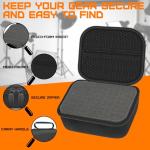 EVA Hard Case with Customizable Foam Insert, 8 x 6 x 4.2 Inch Dustproof Shockproof Protective Carrying Case, Hard Shell Zipper Case for Camera, Drones, Digital Products, Electronic Instruments & More