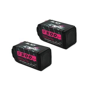 CNHL 1500mAh 4S Lipo Battery 14.8V 100C with XT60 Plug for FPV Drone Racing RC Quadcopter Helicopter Airplane Boat Car(2 Packs)