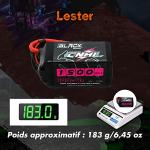 CNHL 1500mAh 4S Lipo Battery 14.8V 100C with XT60 Plug for FPV Drone Racing RC Quadcopter Helicopter Airplane Boat Car(2 Packs)