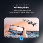 ikaufen E88 Drone with Built-in screen control, Camera for Adults RC Drone With 720P HD Dual Camera WiFi FPV Foldable Quadcopter Aircraft +1 Battery (E88 Dual camera Black)