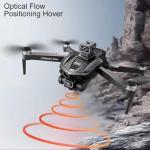 GPS Drone with 4K Dual Cameras & 4.5in Large-Screen Remote - Infrared Obstacle Avoidance, LED Night Lights, Brushless Motors, 2 Rechargeable Batteries, Wi-Fi FPV Real-Time Transmission, Hovering Altitude Hold Mode, GPS Auto Return & Follow Me Mode - Foldable Lightweight RC Airplane Quadcopter for Outdoor/Aerial Photography/Vlogging, Suitable for Beginners