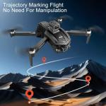 GPS Drone with 4K Dual Cameras & 4.5in Large-Screen Remote - Infrared Obstacle Avoidance, LED Night Lights, Brushless Motors, 2 Rechargeable Batteries, Wi-Fi FPV Real-Time Transmission, Hovering Altitude Hold Mode, GPS Auto Return & Follow Me Mode - Foldable Lightweight RC Airplane Quadcopter for Outdoor/Aerial Photography/Vlogging, Suitable for Beginners