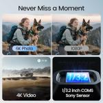 Holy Stone HS790 GPS 6K Camera Drone with 3 Axis Gimbal, FPV RC Quadcopter Drones with Camera for Adults 4K/30FPS Video, 9KM/30000ft Transmission, Follow Me, AI Night Shot, AI QuickShots, 60Min Flight