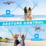 GPS Drones with Camera for Adults 4K, FPV Drone Under 249g with Brushless Motor, GPS Auto Return, Follow Me, Circle Fly, Waypoint Flight, Foldable Drone with Gesture Control, 46Mins with 2 Batteries