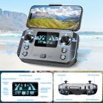 GPS Drones with Camera for Adults 4K, FPV Drone Under 249g with Brushless Motor, GPS Auto Return, Follow Me, Circle Fly, Waypoint Flight, Foldable Drone with Gesture Control, 46Mins with 2 Batteries