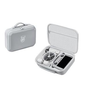 DFTIM Flip Case For DJI Flip Fly More Combo Hard Case, PU Leather Portable Shoulder Bag, Waterproof Travel Box Can Storage RC2/RC-N3 Remote/7 Batteries/Charging Hub/65W Charger/Drone Accessories