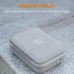 DFTIM Flip Case For DJI Flip Fly More Combo Hard Case, PU Leather Portable Shoulder Bag, Waterproof Travel Box Can Storage RC2/RC-N3 Remote/7 Batteries/Charging Hub/65W Charger/Drone Accessories