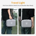 DFTIM Flip Case For DJI Flip Fly More Combo Hard Case, PU Leather Portable Shoulder Bag, Waterproof Travel Box Can Storage RC2/RC-N3 Remote/7 Batteries/Charging Hub/65W Charger/Drone Accessories