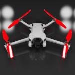 Master Airscrew Super Stealth Propellers for DJI Mini 4 Pro & Mini 3 Pro - Red, 4 propellers in Set