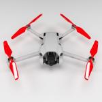 Master Airscrew Super Stealth Propellers for DJI Mini 4 Pro & Mini 3 Pro - Red, 4 propellers in Set
