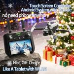 50%CODE Bingchat Upgraded Professional Drones with Camera for Adults 4K HD, 3 Axis Gimbal EIS, 360° Obstacle Avoidance, Payload Release, Tablet Touch Screen Controller, Up to 5 Miles Range, 84 Minutes Long Batteries, Time-lapse, Follow Me, Rainproof, GPS Safe Height Auto Return