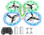 Mini Drone for Kids Beginners, RC Quadcopter Drone with Colorful Light, One Key Start, Altitude Hold, Headless Mode, 3D Flips, Indoor RC Helicopter Toy for Boys and Girls
