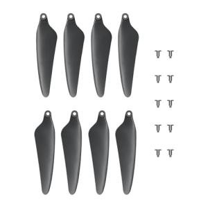 UranHub G30 4K Drone Propellers, Set of 8 with 10 Screws, Grey