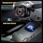 Drones With Camera for Adults 4K,Remote Contorl with Large Screen,FPV Drone with 50mins Flying Time,Auto Return GPS,360° Obstacle Avoidance Drone for Beginner,extra 8G SD Card Included