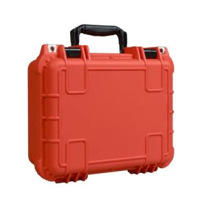 Jack Boss 14x 11.5x 6.5 Inch Hard Case, Portable Weather Waterproof Protective Camera Case with Customizable Foam, Fit Use of Drones, Camera, Equipments, Orange