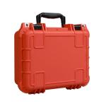Jack Boss 14x 11.5x 6.5 Inch Hard Case, Portable Weather Waterproof Protective Camera Case with Customizable Foam, Fit Use of Drones, Camera, Equipments, Orange