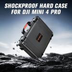 Hard Case for DJI Mini 4 Pro: Waterproof Hard Shell with Foam for DJI Drone Mini 3 Pro/Min3/RC2/RC/RC-N2/N1| Travel Carrying Storage Box for fly more combo Batteries and Accesories Kit ( Case Only)