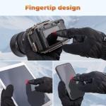 PGYTECH Professional Photography Gloves for Men/Women, Magnetic Flip Three-Finger Design, Touchscreen & Waterproof & Warm for Outdoor Drone Camera Ice Fishing Hiking Skiing (-10°C to 10°C) Large