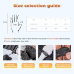 PGYTECH Professional Photography Gloves for Men/Women, Magnetic Flip Three-Finger Design, Touchscreen & Waterproof & Warm for Outdoor Drone Camera Ice Fishing Hiking Skiing (-10°C to 10°C) Large