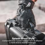 PGYTECH Professional Photography Gloves for Men/Women, Magnetic Flip Three-Finger Design, Touchscreen & Waterproof & Warm for Outdoor Drone Camera Ice Fishing Hiking Skiing (-10°C to 10°C) Large