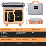 Drone Case for DJI Mini 2 SE: Waterproof Hard Travel Cases with Custom Foam for DJI Mini 4k/2 Fly Combo, Large Carrying Box for Drone, Batteries, Charger, Cable, Propeller & Accessories (Case Only)