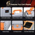 Drone Case for DJI Mini 2 SE: Waterproof Hard Travel Cases with Custom Foam for DJI Mini 4k/2 Fly Combo, Large Carrying Box for Drone, Batteries, Charger, Cable, Propeller & Accessories (Case Only)