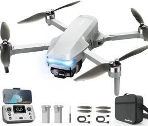GPS Drone with Camera 4K, 2 Battery One Key Start Under 249g, 45 Mins Flight, Brushless Motor, Auto Follow