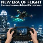 Drone with camera for adults 4k, screen on controller, drone with obstacle avoidance, 2 Batteries, Optical Flow Positioning, One-Touch Takeoff/Landing, drone with camera for kids, toys for boys