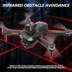 Drone with camera for adults 4k, screen on controller, drone with obstacle avoidance, 2 Batteries, Optical Flow Positioning, One-Touch Takeoff/Landing, drone with camera for kids, toys for boys