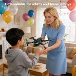 Drone with camera for adults 4k, screen on controller, drone with obstacle avoidance, 2 Batteries, Optical Flow Positioning, One-Touch Takeoff/Landing, drone with camera for kids, toys for boys