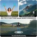 Drone with camera for adults 4k, screen on controller, drone with obstacle avoidance, 2 Batteries, Optical Flow Positioning, One-Touch Takeoff/Landing, drone with camera for kids, toys for boys