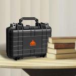 Jack Boss 11.3x 7x 2.3 Inch Hard Case, Portable Weather Waterproof Protective Camera Case with Customizable Foam, Fit Use of Drones, Camera, Equipments, Black