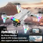 Drones for kids 8-12 with camera 4K HD – Drone with camera for kids & Beginners, Mini kids drone with Fancy LED Lights, 2.4" Built-In FPV Screen, Dual Batteries, Indoor & Outdoor Toy Gift