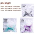 12Pcs Gemfan Hurricane 3630 3.6X3.0X3 3-Blade Propeller 3 Holes PC Props for 1404-2204 Brushless Motor FPV Freestyle 3.5inch Quad Racing Drone