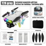 Drones for kids 8-12 with camera 4K HD – Drone with camera for kids & Beginners, Mini kids drone with Fancy LED Lights, 2.4" Built-In FPV Screen, Dual Batteries, Indoor & Outdoor Toy Gift