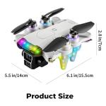 Drones for kids 8-12 with camera 4K HD – Drone with camera for kids & Beginners, Mini kids drone with Fancy LED Lights, 2.4" Built-In FPV Screen, Dual Batteries, Indoor & Outdoor Toy Gift