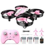 Holy Stone HS210 Mini Drone for Kids 8-12 and Beginners, RC Nano Quadcopter Indoor Drone with Circle Fly, Auto Hovering, 3D Flip, and Headless Mode, Great Gift Toy for Boys and Girls, Pink
