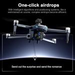 GPS Drone with One Key Airdrop (1 pound), 5G Technology, Brushless Motor, 360° Laser Obstacle Avoidance, 5 Inch Touch - Screen Display Remote Controller, 2.7K Real Pixels, 3 Axis Gimbal Camera, Auto Return (Go Home), One Key Follow (Follow me), Speed Adjustment, Optical Flow Positioning, One Key Takeoff/Landing, Waypoint and Orbit Flight, 50x Zoom, 1.86Mile Flight Range, 28 Minute Flight Time, LED Night Flight Lights