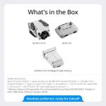 DJI Mini 4 Pro (DJI RC-N2), Drones with Camera for Adults 4K, Under 0.549 lbs/249 g, 34 Mins Flight Time, 20km Max Video Transmission Distance, Omnidirectional Vision Sensing, Mini Drone for Beginners