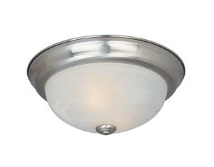 Satin Platinum Modern 3-Light Flush Mount Ceiling Light