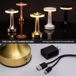 O’Bright Portable LED Table Lamp with Touch Sensor, 3-Levels Brightness, Rechargeable Battery Up to 48 Hours Usage, Night Light for Kids Nursery, Nightstand Lamp, Bedside Lamp (Gold)