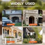 Kainozoic Dawn to Dusk Outdoor Sensor Motion Sensor Light Fixture Waterproof Porch Lights Anti-Rust Exterior Wall Mount Light Outdoor Wall Lantern for Patio Front Door Garage