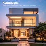 Kainozoic Dawn to Dusk Outdoor Sensor Motion Sensor Light Fixture Waterproof Porch Lights Anti-Rust Exterior Wall Mount Light Outdoor Wall Lantern for Patio Front Door Garage