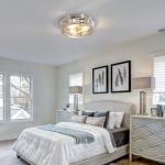 piano7797 13 inch Brushed Nickel Flush Mount Ceiling Light Fixtures,3-Light Modern Hallway Light Fixtures Ceiling, Brushed Nickel Light Fixture Ceiling Mount for Farmhouse,Kitchen, Bedroom 1 Pack