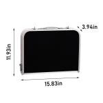 Outdoor Folding Camping Table, 3ft Portable Pinic Table with 3 Adjustable Height, Small Aluminum Patio Side Table