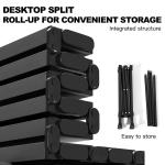 Compact Camping Table Folding Camp Side Table Portable Roll up Aluminum Table with Carry Bag Lightweight Foldable Small Camp Tab