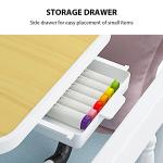 Laptop Bed Table Foldable Lap Table with Cup Holder Drawer Tablet Stand Laptop Bed Tray Table Portable Lap Table Foldable Legs