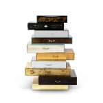 Light luxury creative drawer edge modern high-end designer style living room entrance entrance against the wall